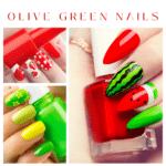 Olive Green Nails
