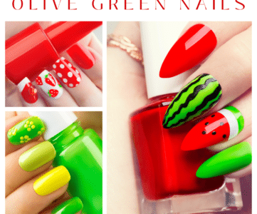 Olive Green Nails